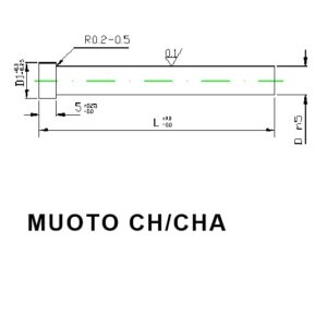 Pyöreä pistin CH/CHA lieriökanta