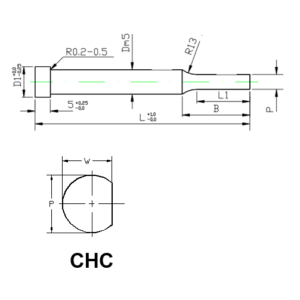 Muotopistin CHC lieriökanta