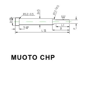 Pyöreä pistin CHP lieriökanta