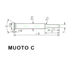 Pyöreä pistin C kartiokanta